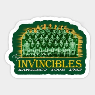 Retro Footy - Kangaroo Tour 1982 - INVINCIBLES Sticker